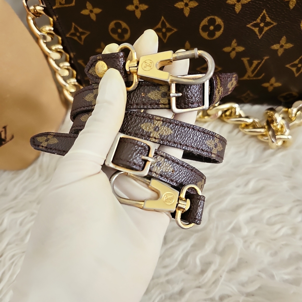 Louis Vuitton Brown Monogram Crossbody Bag - Picture 6 of 16